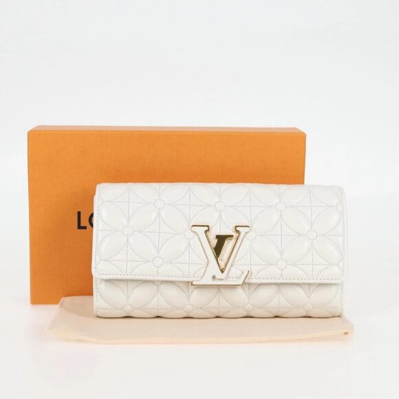 LOUIS VUITTON Flower Portefeuille Capsine Wallet White M11417 LV Auth ac3766SAM - Picture 15 of 16